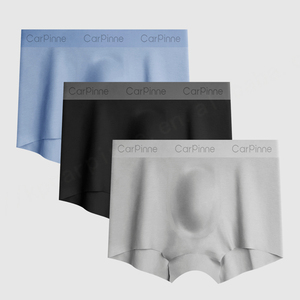 Ropa interior sin costuras de alta calidad para hombre, bragas de algodón elástico invisibles para hombre con cintura elástica con letras - Product Image 2