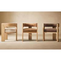 Chaise de salle à manger en bois massif rétro scandinave, mobilier moderne pour la maison, idéal pour les hôtels, les restaurants, les scènes de table à manger de loisirs