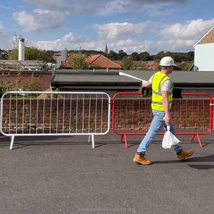 Çelik güvenlik bariyeri düşük bakım stadyumlar için temel güvenlik eskrim trafik kontrolü geçici çit kafes/kapı - Product Image 2