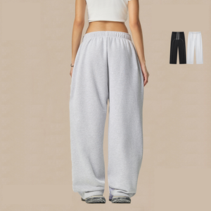 Pantalon molletonné pour homme 350G, style décontracté américain, avec logo brodé personnalisé, haute qualité, fabrication streetwear - Product Image 4