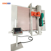 Scie à panneaux verticale automatique CNC KINGISO pour panneaux composites en aluminium et en bois, capacité de coupe 4100x1600mm, contrôlée par PLC
