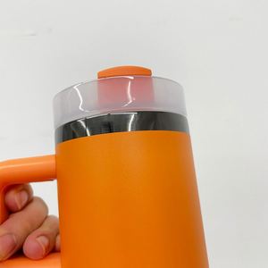 25 Pack Custom Logo <b>Halloween</b> Black Plating Insulation 14Oz Stainless Steel Coffee Travel <b>Mugs</b> With Handle - Product Image 4