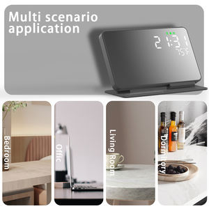 Réveil Chargeur 4 en 1 Chargeur sans fil Station de charge rapide pour <span class=keywords><strong>iPhone</strong></span> 16 15 Chargeur sans fil multifonction Logo personnalisé - Product Image 4