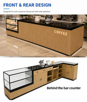 Solution de mobilier de magasin écologique tout-en-un pour la vente au détail : Vitrine de café, Vitrine de boulangerie, Comptoir de bar à café