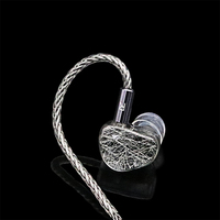 10mm béryllium diaphragme haut-parleur HiFi Audiophile IEM écouteurs écouteurs avec 2 broches détachables 0.78 câbles plaqués argent OFC