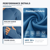 En gros, Sweat à capuche de pêche haute performance pour hommes, séchage rapide, protection UV UPF 50, en polyester et soie glacée, uni, pour la pêche en mer