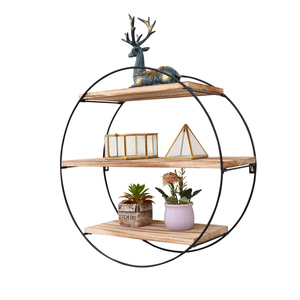 Ordic ounounted loating all helves iiving ooom urniture Sood and etal irircular todas las estaciones - Product Image 3