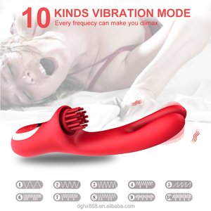 Dispositivo di vibrazione del dito 3-in-1 all'ingrosso della fabbrica per il giocattolo sessuale delle donne adulte, stimolatore del punto G, dispositivo di vibrazione del FakePenis - Product Image 4