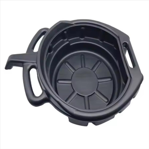 Bac de récupération d'huile usagée avec poignée pour vidange d'huile moteur, bac de récupération d'huile de boîte de vitesses pour réparation automobile, outil de vidange de liquides et de carburant en garage - Product Image 1
