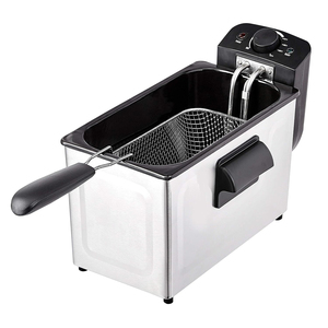 3L Electric Deep Fryer Removable Basket Adjustable Temperature <b>Timer</b> Fried Chicken Chips - Product Image 1
