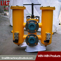 Filtre duplex de filtration hydraulique de forme élégante panier et cartouche d'huile et d'eau haute pression 10-1000um fournitures de filtre