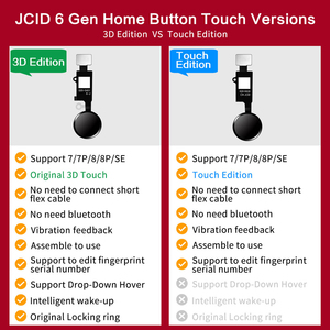 Nouvel outil de réparation de téléphone JC 6e génération <span class=keywords><strong>Bouton</strong></span> d'accueil <span class=keywords><strong>universel</strong></span> avec 3D Touch pour <span class=keywords><strong>iPhone</strong></span> 7/7P/<span class=keywords><strong>8</strong></span>/8P <span class=keywords><strong>Bouton</strong></span> de retour Accessoires de remplacement - Product Image 2