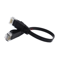 Kabel Ethernet CAT6 0.5m 1m, Selubung PVC, Flat UTP RJ45, Kabel LAN Tembaga
