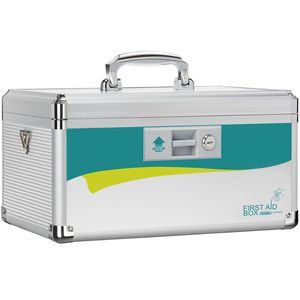 กล่องเก็บเครื่องมืออลูมิเนียมสีดำแบบมืออาชีพพร้อมโฟมกล่องใส่อุปกรณ์สำหรับถือทำจากอลูมิเนียมแข็ง - Product Image 1