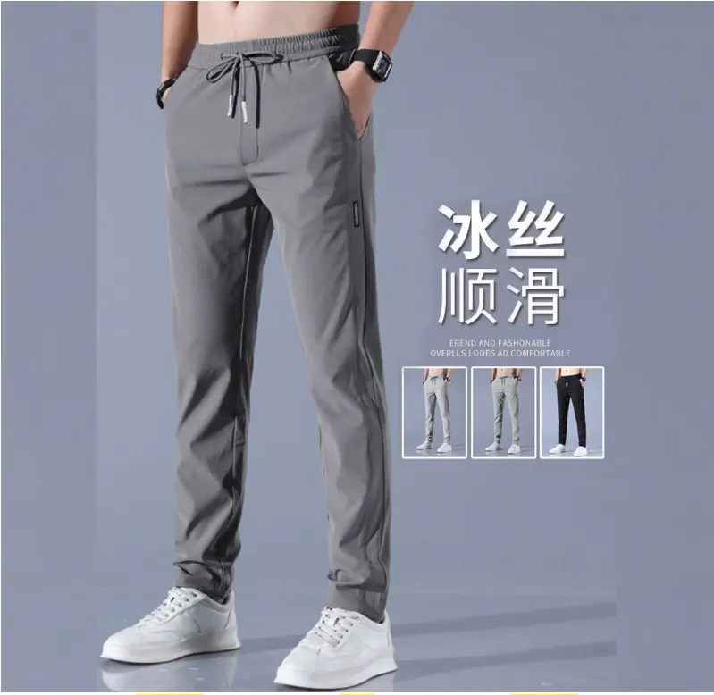 Pantaloni casual oversize M-5XL coreani pantaloni a gamba dritta con coulisse alla moda