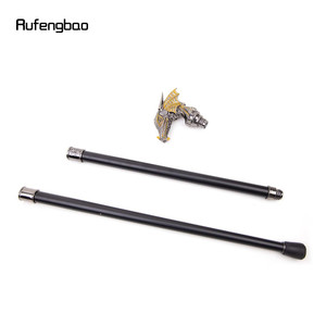 Canne de marche élégante Rufengbao avec tête de dragon et poignée en métal noir – Bâton de gentleman - Product Image 3