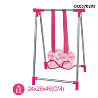 Poupée à bascule en plastique, jouets pour enfants, poussette, ensemble de soins pour bébé, 3 en 1