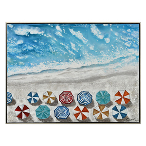 FREE CLOUD Sea Landscapes pittura a olio su tela Blue Ocean Scenery pittura a olio opera d'arte astratta dipinta a mano su tela Wall Art - Product Image 1