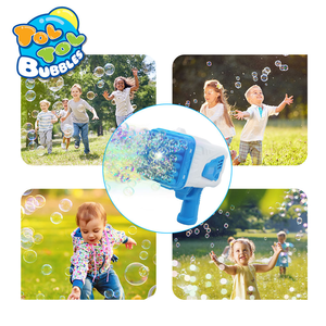 Vente en gros de pistolets à bulles lumineux à 36 trous, jouet en plastique pour enfants, activité estivale en plein air, cadeau pour anniversaire, mariage, fête - Product Image 6