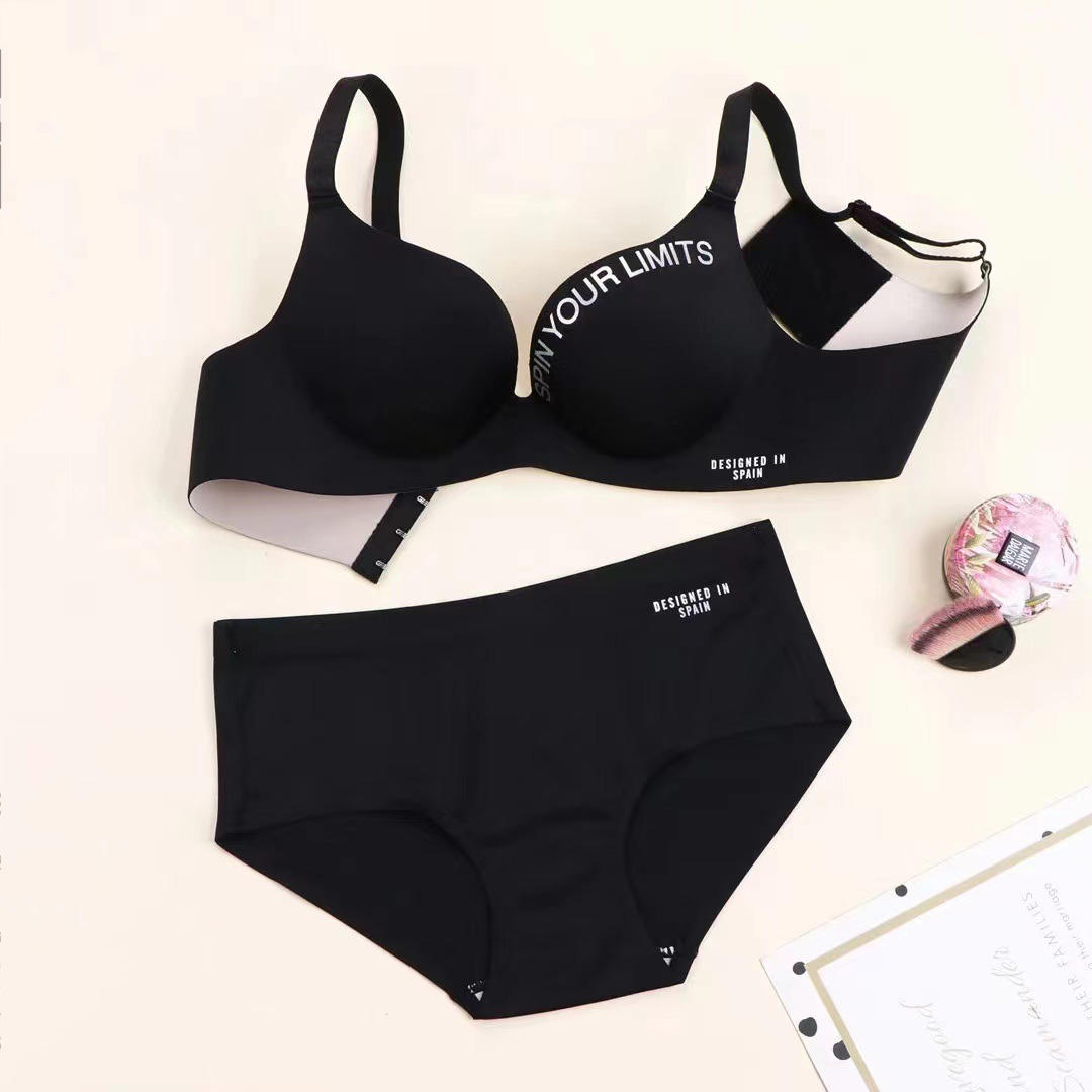 Wholesale Women's Underwear Set Seamless Breathable Panty Lingerie Set Ladies Push up Bra Sets