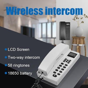 Interphone sans fil longue portée DLNA 433 MHz à prix réduit, système d'interphone audio full duplex pour bureaux, hôtels, entrepôts, logements - Product Image 5