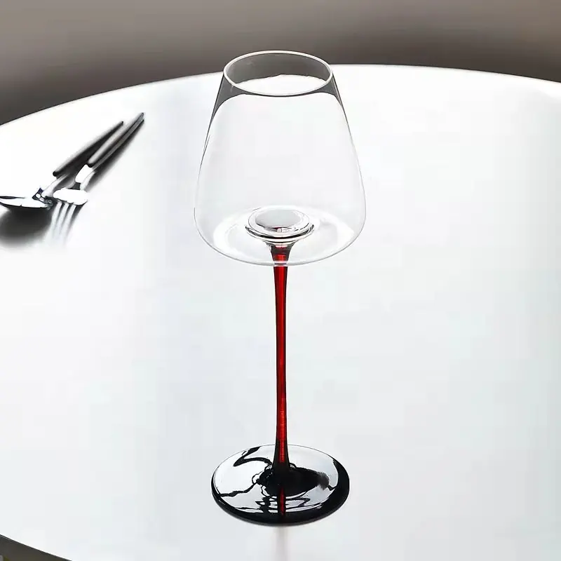 Calice da vino bicchieri da vino in vetro borosilicato alto per bicchieri da vino in vetro per uso domestico e Bar Logo e capacità personalizzati