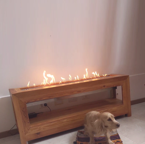 <span class=keywords><strong>Kamin</strong></span>-chimenea eléctrica de bioetanol lineal controlada por alexa, 36 pulgadas, gran oferta - Product Image 4