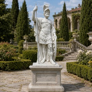 Figura de Mármol Hecha a Mano a Medida, Estatua de Héroe Clásica Exquisita para Decoración de Mansiones, Jardines, Salas de Estar e Iglesias - Product Image 4