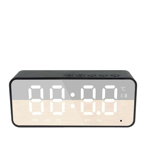 Mini miroir Yalanz G50 pour <span class=keywords><strong>haut</strong></span>-parleur 5.0, en plastique, avec lecteur <span class=keywords><strong>de</strong></span> carte TF, <span class=keywords><strong>radio</strong></span> FM, réveil, portable, pour usage domestique, cadeau <span class=keywords><strong>haut</strong></span> <span class=keywords><strong>de</strong></span> <span class=keywords><strong>gamme</strong></span> - Product Image 1