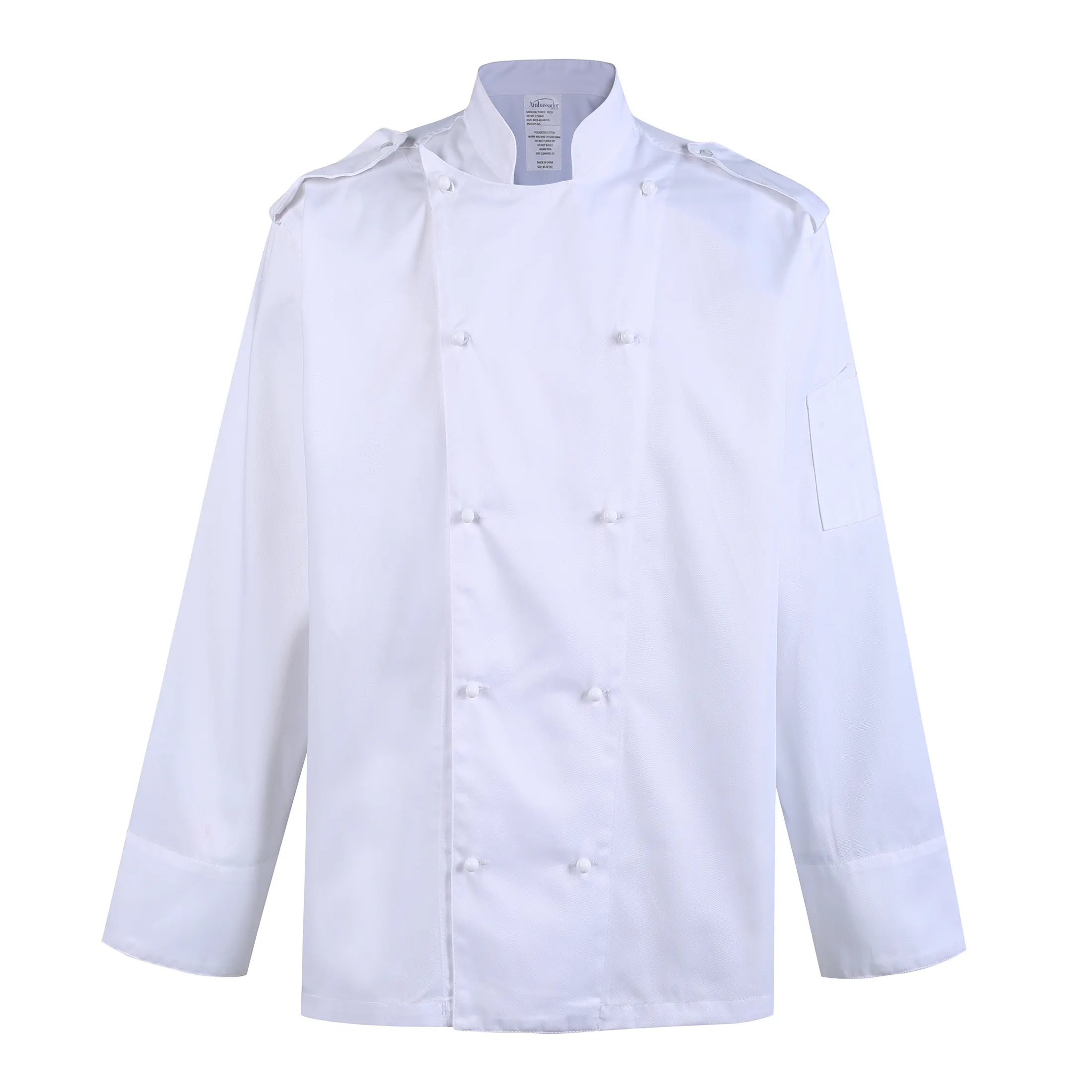 Chaqueta de chef de hotel para hombre y mujer, uniformes de alta calidad, Color personalizado, estilo clásico, ideal para hotel, camarero y chef