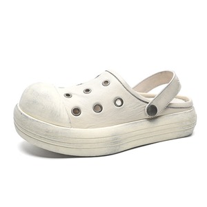 Zapatos de cuero genuino con orificios, unisex, estilo retro, perforados, transpirables, estilo casual, con suela gruesa y protección para los dedos. - Product Image 5