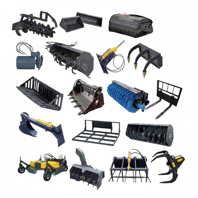 Custom-made Functional Attachments with Bearings for Excavators Tractors Skid Steer Loaders & Trucks