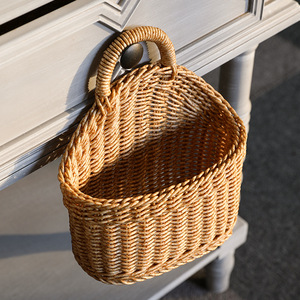 Cesta de Coco Cestas colgantes <span class=keywords><strong>Ratan</strong></span> Tejido Naturaleza Colgador de algodón Macramé natural Hecho a mano Regalo de yute Juego tejido a mano Hecho a mano - Product Image 2