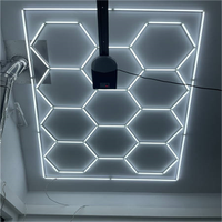 Gran Venta: Lámpara de Trabajo LED de 2.43*4.84M, Luz Hexagonal Económica para Garaje, Lámparas Decorativas LED con Diseño de Panal para Taller de Coches