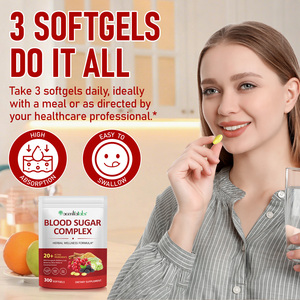 Acentiallabs 300 Softgel Formula Kesehatan Bebas Gluten, Suplemen Kapsul Softgel Kompleks Gula Darah untuk Kesehatan Pria & Wanita - Product Image 5