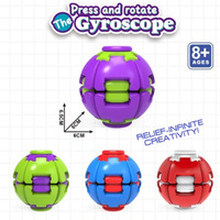 Cross-border 3D-geprinte draaiende stressballetjes, diverse stijlen, kleurrijke vingertop-draaiballen voor kinderen van 8-13 jaar