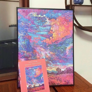 <span class=keywords><strong>Puzzle</strong></span> artistique de <span class=keywords><strong>1000</strong></span> <span class=keywords><strong>pièces</strong></span>, peinture à l'huile, bleu, pour adultes et adolescents, décoration murale, jeu de défi - Product Image 3