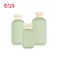 200ml 300ml 500ml HDPE respectueux de l'environnement peut être rempli bouteille de pompe de shampooing bouteille de lait à clapet ronde emballage en plastique