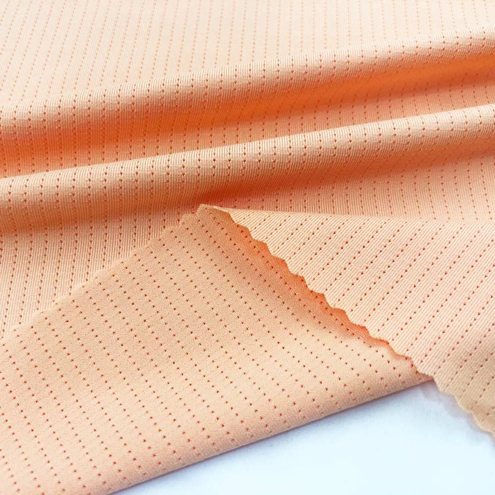 Bamboo Charcoal Anti Sweat Dry Fit Soft Lightweight Polyester Spandex Functional Fabric for Sportswear