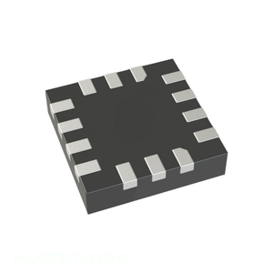 MAX77827AEFD+T ชิปจัดการพลังงาน (PMIC) มีสินค้าในสต็อก 14 PowerUFQFN IC REG BCK BST ADJ 1.6A 14FC2QFN ชิ้นส่วนอิเล็กทรอนิกส์จากผู้ผลิต - Product Image 1