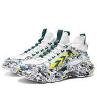 Chaussures de sport et de course populaires 2027 Crossover Plus Size en maille tissée avec motif Graffiti Mandarin Duck Blade