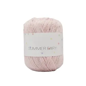 Charmkey hand knitting silk linen cotton blend yarn for hand knitting