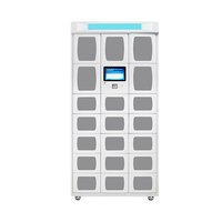 Distributeur Automatique Intelligent de Plats Chauds – Casier Efficace à Verrou Électronique – Distributeur de Nourriture Préassemblé 19 Compartiments en Acier Laminé à Froid – Certifié CE