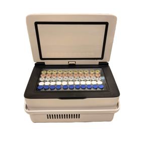 Mini-réfrigérateur de voyage pour peptides, 3 ml, 55 flacons, réfrigérateur cosmétique de beauté, 0-18 <span class=keywords><strong>degrés</strong></span>, congélateur médical, réfrigérateurs intelligents pour peptides - Product Image 4