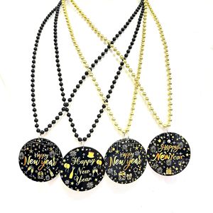 2025 idée personnalisée bonne année collier de perles réveillon du nouvel an médaillon pendentif perles colliers Festival fête faveurs cadeau - Product Image 4