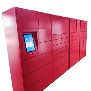 Industrial PC Parcel Delivery Lockers With SMS Input Password Click And Collect Service