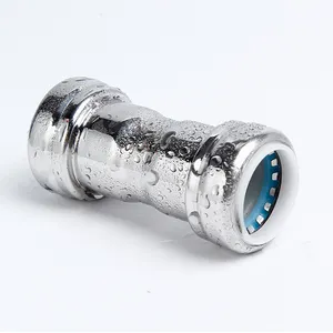 plumber material professional manufacture china duct and sanitary fittings he brand an crimp stainless steel push fittings food