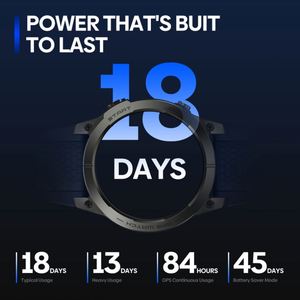 Reloj Deportivo Zeblaze Stratos 3 Pro con Pantalla AMOLED de 1.43'' y 466*466, GPS, Monitor de Frecuencia Cardíaca, Oxímetro de Pulso, Saturación de Oxígeno en Sangre, Batería de 400mAh - Product Image 5