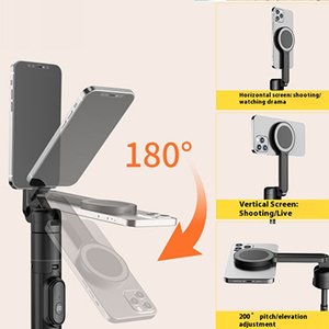 Vente en gros <span class=keywords><strong>trépied</strong></span> magnétique original de 167cm pour <span class=keywords><strong>iPhone</strong></span> 16 15 14 <span class=keywords><strong>13</strong></span> Photographie de téléphone portable/Vlogging pour voitures Usage domestique - Product Image 5