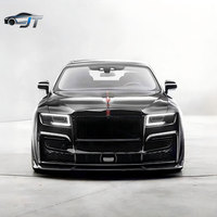Kit carrosserie complet en fibre de carbone style MS pour Rolls-Royce Ghost : Lame avant, canards avant, capot, lames arrière, jupes latérales, spoiler.